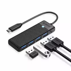Orico хъб USB3.1 HUB Type-C - 4 x USB3.0 - PAPW4A-C3-015-BK                          