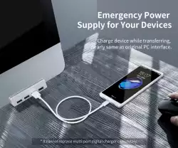 Orico хъб USB 3.0 HUB Clip Type 4 port -  Aluminum - MH4PU-SV                          
