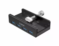 Orico хъб USB 3.0 HUB Clip Type 4 port, Black - MH4PU-BK