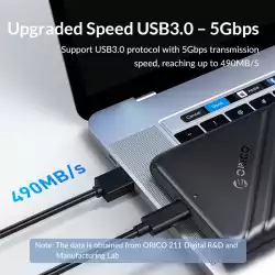 Orico кутия за диск Storage - Case - 2.5 inch USB3.0 - 25PW1-U3-BK