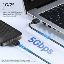 Orico кутия за диск Storage - Case - 2.5 inch USB-C - 2020C3-V1-BK