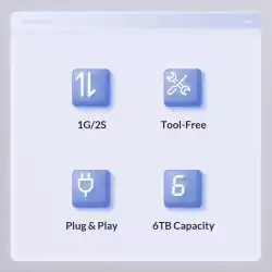 Orico кутия за диск Storage - Case - 2.5 inch USB-C - 2020C3-V1-BK