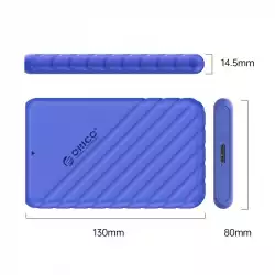 Orico кутия за диск Storage - Case - 2.5 inch USB3.0 BLUE - 25PW1-U3-BL