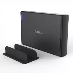Orico кутия за диск Storage - Case - 3.5 inch Vertical, USB3.0, Power adapter, UASP, black - 7688U3-BK