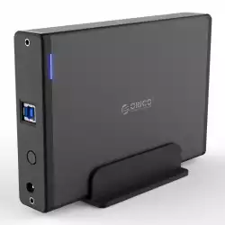 Orico кутия за диск Storage - Case - 3.5 inch Vertical, USB3.0, Power adapter, UASP, black - 7688U3-BK                          