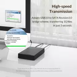 Orico кутия за диск Storage - Case - 3.5 inch, USB3.0, Built-in Power adapter, UASP, black - 3599U3