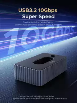 Orico външна кутия за диск/докинг станция Storage - Case/Docking Station - M.2 NVMe/NGFF - IT18C3-GY