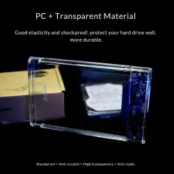 Orico външна кутия за диск Storage - Case - 2.5 inch 5Gbps Type-C Transparent - 2139C3-G2-CR-EP