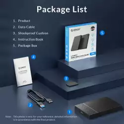 Orico външна кутия за диск Storage - Case - 2.5 inch USB3.0 Black - 2526U3-V1-BK