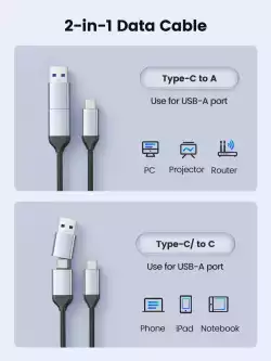 Orico външна кутия за диск Storage - Case - 2.5 inch USB-C/A Black - DDL25-C3-BK                          