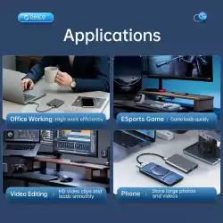 Orico външна кутия за диск Storage - Case - M.2 NVMe Dual-Bay - USB-C 10Gbps, Aluminium - AM2C3-2N-GY