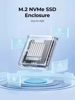 Orico външна кутия за диск Storage - Case - M.2 2230 NVMe - TC20-M2-10G-GY-BP - 10Gbps, Gray