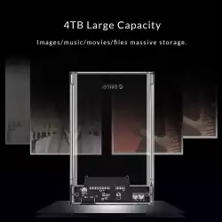 Orico външна кутия за диск Storage - Case - 2.5 inch 5Gbps Type-C Transparent - 2139C3-G2-CR-EP