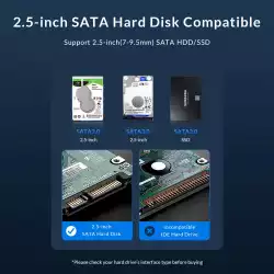 Orico външна кутия за диск Storage - Case - 2.5 inch USB3.0 Black - 2526U3-V1-BK