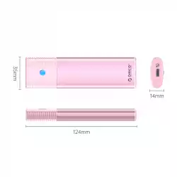 Orico външна кутия за диск Storage - Case - M.2 NVMe M/B key 10 Gbps Pink - PWM2-G2