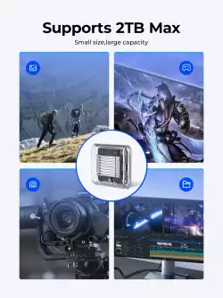 Orico външна кутия за диск Storage - Case - M.2 2230 NVMe - TC20-M2-10G-GY-BP - 10Gbps, Gray