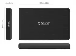 Orico външна кутия за диск Storage - Case - 2.5 inch USB3.0 Black - 2189U3-BK