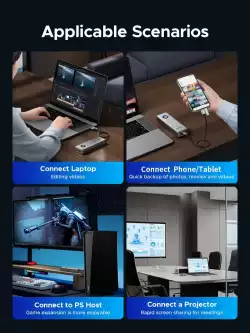 Orico външна кутия за диск Storage - Case - M.2 NVMe M key - USB-C/A, 20Gbps, Built-in Air Cooling, Aluminium - OUM2-G20-SV