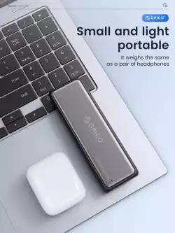 Orico външна кутия за диск Storage - Case - M.2 NVMe/SATA M/B key - USB3.1 Type-C Gen.2 10Gbps - DDNV-C3-G2-BK-BP