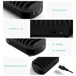 Orico зарядна станция за мобилни устройства Charger Station 220V - 10 x USB 120W black - DUK-10P-EU-BK