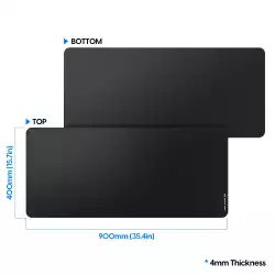 Pulsar професионален геймърски пад за мишка Gaming Mousepad ParaBrake V2 Mouse Pad XXL Black - 900 x 400 mm
