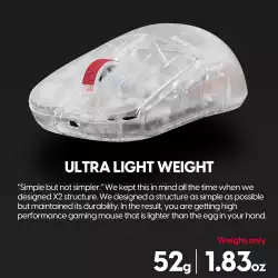 Pulsar професионална геймърска мишка Wireless Gaming Mouse X2H Mini Superclear [LTD 3000] - 1K
