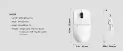 Pulsar професионална геймърска мишка Wireless Gaming Mouse X2 CrazyLight Uyuni White 8K