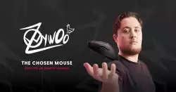 Pulsar професионална геймърска мишка Wireless Gaming Mouse ZywOo The Chosen Mouse Size2 Black 8K