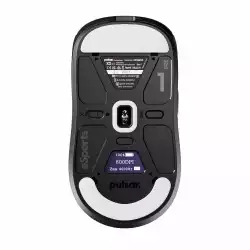 Pulsar професионална геймърска мишка Wireless Gaming Mouse X2 v3 eS Size1 Black 8K, OLED Display, Tournament Edition