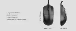 Pulsar професионална геймърска мишка Wired Gaming Mouse X2 Wired Size2 Black