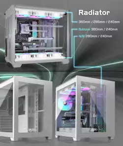 Raijintek кутия Case ATX - PAEAN C7 WHITE TG4