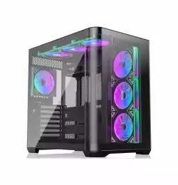 Raijintek кутия Case EATX - ATREUS BT7 Black - 7 x 120 mm Infinity Mirror ARGB Fans included