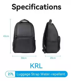Раница, Vention Laptop Backpack 15.6", Waterproof - KRLB0
