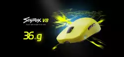Scyrox професионална геймърска мишка V8 Black - Wireless Gaming Mouse - 8K Polling Rate