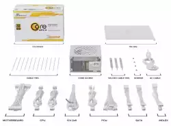 Seasonic захранване PSU ATX 3.1 850W Gold, Full Modular, PCIe 5.1 - CORE GX-850 V2 White - SRP-CGX851-A5A32SF-WH