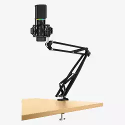 Streamplify професионален стрийминг микрофон със стойка Streaming Microphone With Mounting Arm RGB - MIC ARM - SPMC-MZ1C227.11