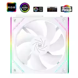 Thermalright Комплект вентилатори Fan Pack 3-in-1 3x120mm - TL-M12QRW x 3 - White, Reverse, Infinity Mirror, Daisy-Chain, A-RGB