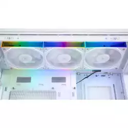 Thermalright Комплект вентилатори Fan Pack 3-in-1 3x120mm - TL-M12QW x 3 - White, Infinity Mirror, Daisy-Chain, A-RGB