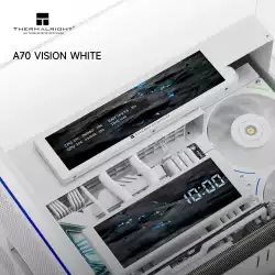 Thermalright кутия Case ATX - TR-A70 Vision White - 9.16 inch LCD Display, USB-C