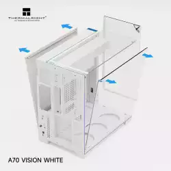 Thermalright кутия Case ATX - TR-A70 Vision White - 9.16 inch LCD Display, USB-C