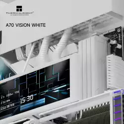 Thermalright кутия Case ATX - TR-A70 Vision White - 9.16 inch LCD Display, USB-C