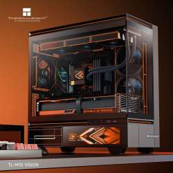 Thermalright кутия Case mATX - TL-M10 Vision Black - 4 x 120 mm ARGB included, 9.16 inch LCD Display, USB-C
