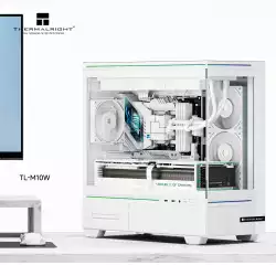 Thermalright кутия Case mATX - TL-M10 White - 4 x 120 mm ARGB included, USB-C