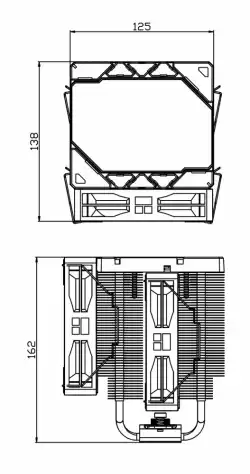 Thermalright охладител CPU Cooler Peerless Assassin 120 Vision ARGB - Dual-Tower - 2.8 inch Display, LGA1851/AM5