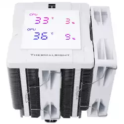 Thermalright охладител CPU Cooler Peerless Assassin 120 Digital White - Dual-Tower - LGA1851/AM5