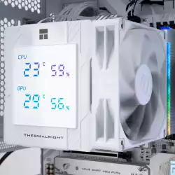 Thermalright охладител CPU Cooler Peerless Assassin 120 Digital White - Dual-Tower - LGA1851/AM5