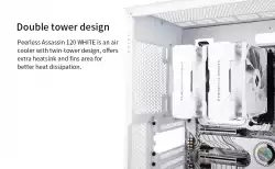 Thermalright охладител CPU Cooler Peerless Assassin 120 White - Dual-Tower - LGA1851/LGA1700/AM5