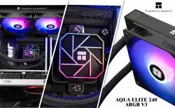 Thermalright водно охлаждане Water Cooling Aqua Elite 240 Black A-RGB V3 - LGA1851/LGA1700/AM5