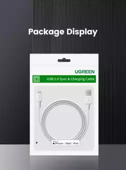 Ugreen кабел Cable iPhone Lighting/USB data US155, 1m - 20728