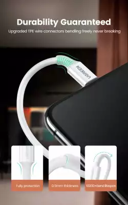 Ugreen кабел Cable iPhone Lighting/USB data US155, 1m - 20728